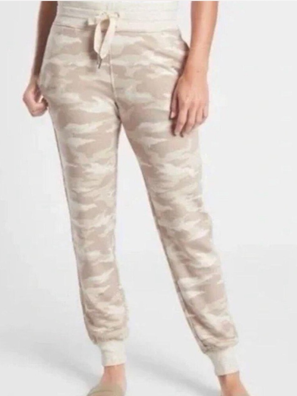 Athleta balance printed jogger in oatmeal Heather